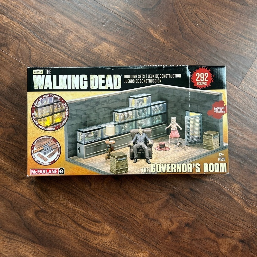 New McFarlane Toys AMC The Walking Dead The Governor's Room Building Set